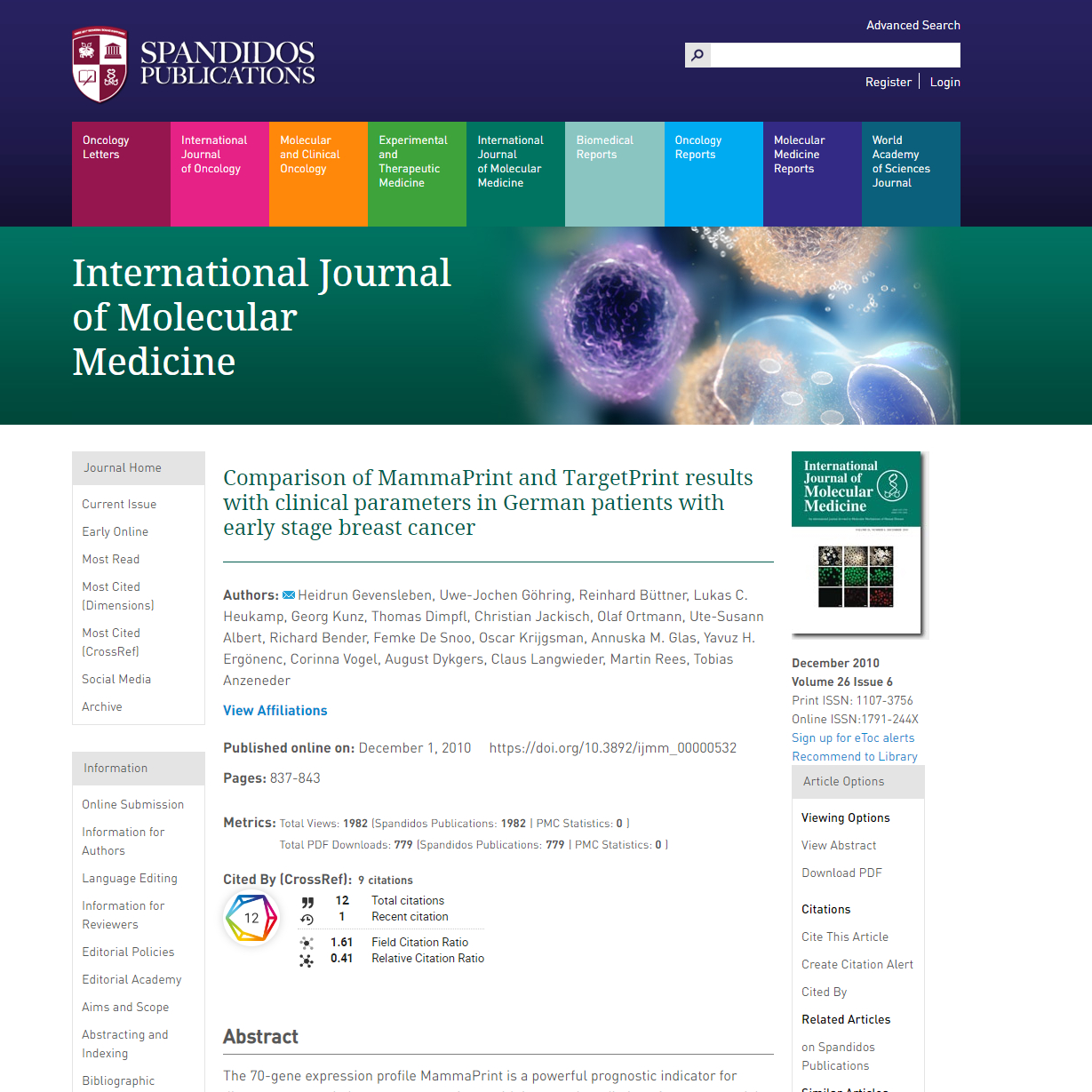 International Journal of Molecular and Immuno Oncology 