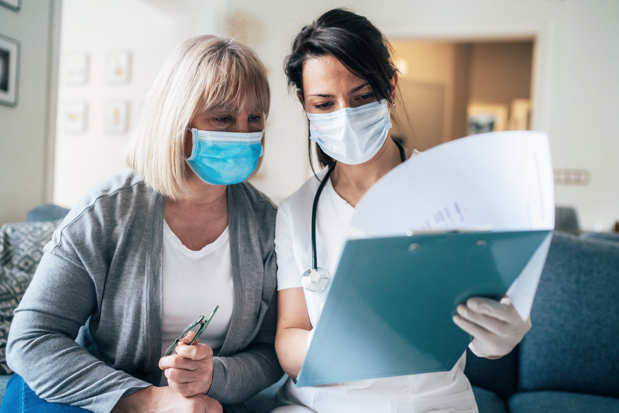 Doctor’s home visiting during the quarantine